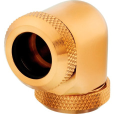 Corsair XF Hardline 90° 12mm OD Fitting Twin Pack, Verbindung(gold, kompatibel mit 12 mm OD-Hardline Tubing)