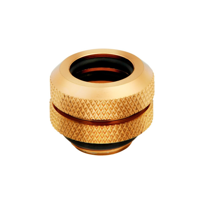Corsair XF Hardline Fittings Four Pack, Verbindung(gold, kompatibel mit 12 mm OD-Hardline Tubing)