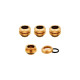 Corsair XF Hardline Fittings Four Pack, Verbindung(gold, kompatibel mit 12 mm OD-Hardline Tubing)