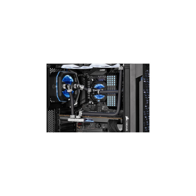 Corsair XT Hardline Satin 14 mm, Rohr(schwarz (matt), 3x 14 mm Tube mit 1 Meter Länge, satiniert)