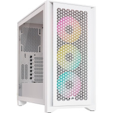 Corsair iCUE 4000D RGB AIRFLOW True White, Tower-Gehäuse(weiß, Tempered Glass)