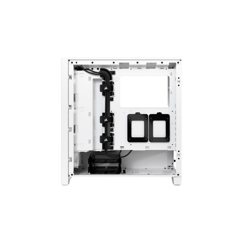 Corsair iCUE 4000D RGB AIRFLOW True White, Tower-Gehäuse(weiß, Tempered Glass)