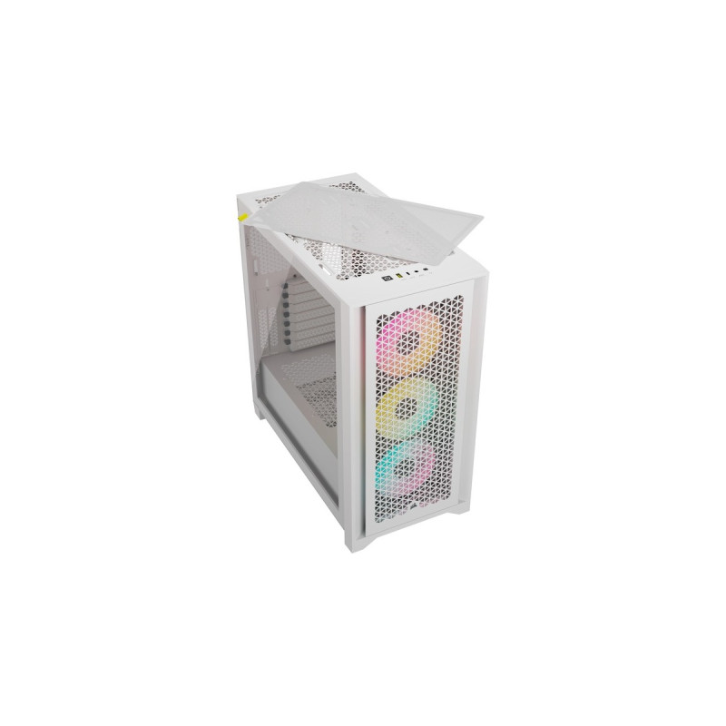 Corsair iCUE 4000D RGB AIRFLOW True White, Tower-Gehäuse(weiß, Tempered Glass)