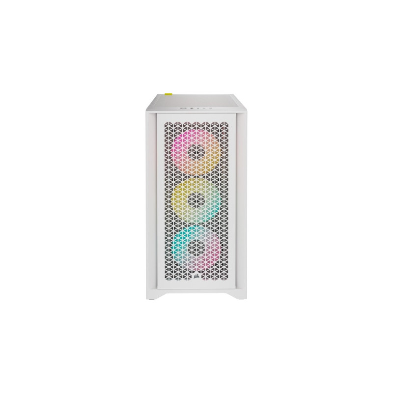 Corsair iCUE 4000D RGB AIRFLOW True White, Tower-Gehäuse(weiß, Tempered Glass)