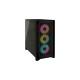 Corsair iCUE 4000D RGB AIRFLOW, Tower-Gehäuse(schwarz, Tempered Glass)
