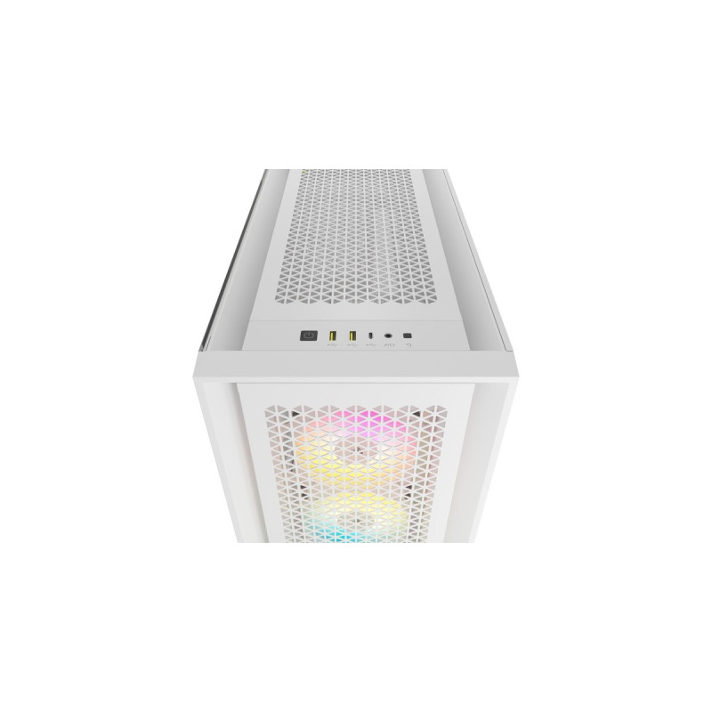 Corsair iCUE 5000D RGB AIRFLOW True White, Tower-Gehäuse(weiß, Tempered Glass)