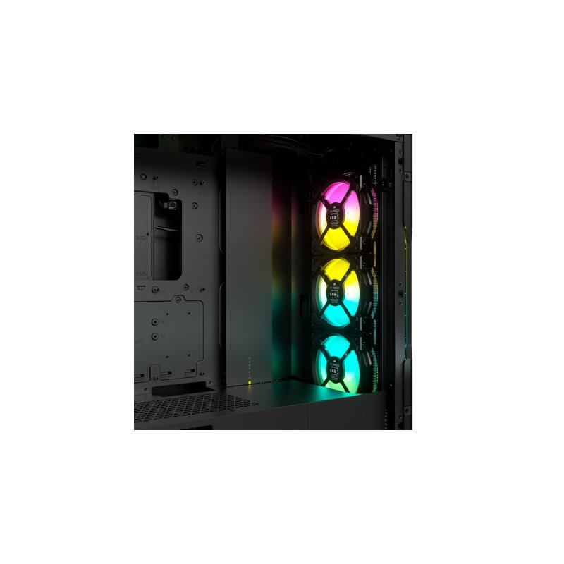 Corsair iCUE 5000T RGB, Tower-Gehäuse(schwarz, Tempered Glass)