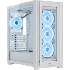 Corsair iCUE 5000X RGB QL Edition, Tower-Gehäuse(weiß, Tempered Glass)
