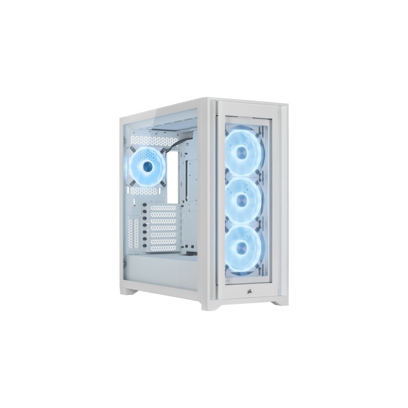 Corsair iCUE 5000X RGB QL Edition, Tower-Gehäuse(weiß, Tempered Glass)