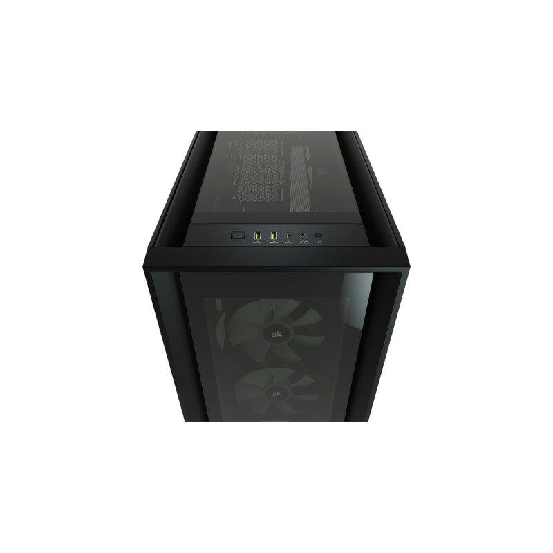 Corsair iCUE 5000X RGB TG, Tower-Gehäuse(schwarz, Tempered Glass)