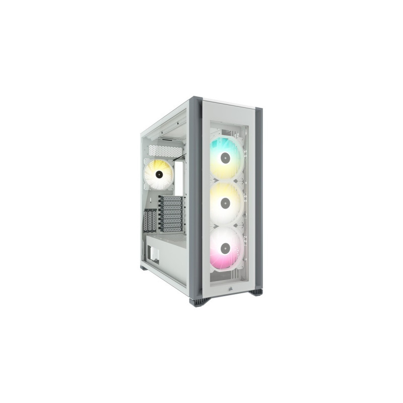 Corsair iCUE 7000X RGB TG, Big-Tower-Gehäuse(weiß, Tempered Glass)