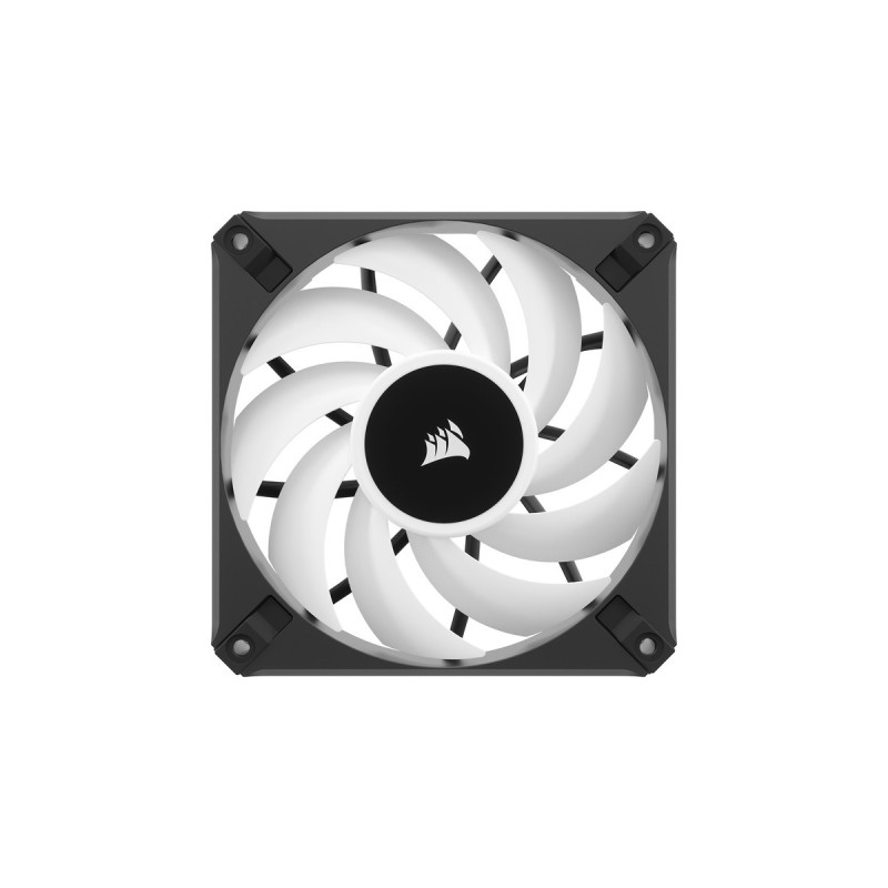 Corsair iCUE AF120 RGB ELITE 120-mm-PWM, Gehäuselüfter(schwarz, einzelner Lüfter ohne Controller)