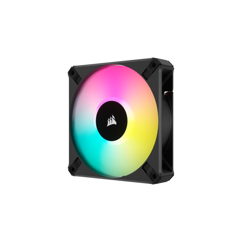 Corsair iCUE AF120 RGB ELITE 120-mm-PWM, Gehäuselüfter(schwarz, einzelner Lüfter ohne Controller)