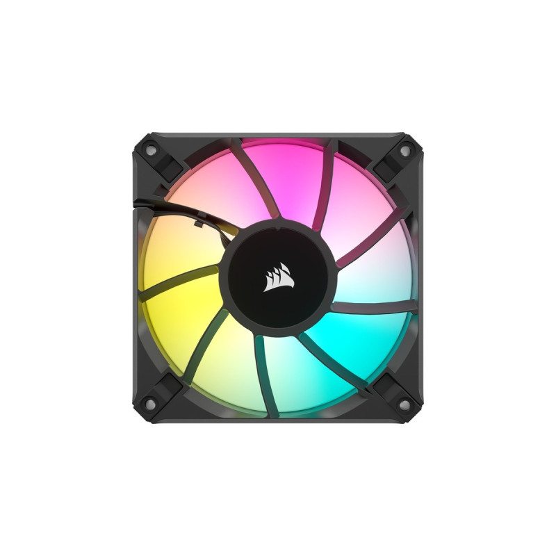 Corsair iCUE AF120 RGB ELITE 120-mm-PWM, Gehäuselüfter(schwarz, 3er Pack, inkl. Controller)