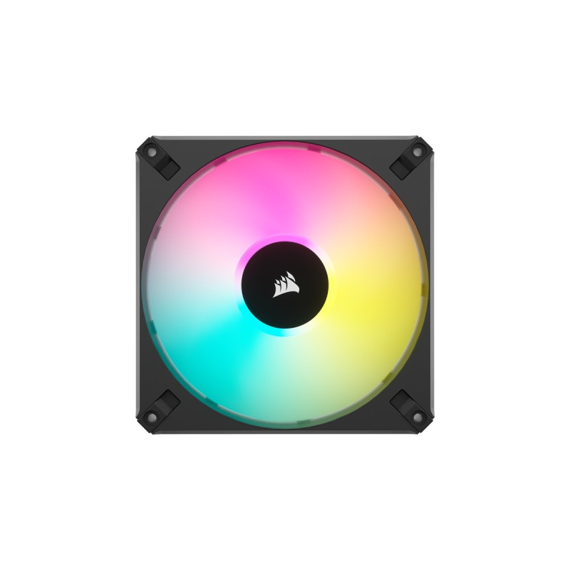 Corsair iCUE AF140 RGB ELITE 140-mm-PWM, Gehäuselüfter(schwarz, einzelner Lüfter ohne Controller)