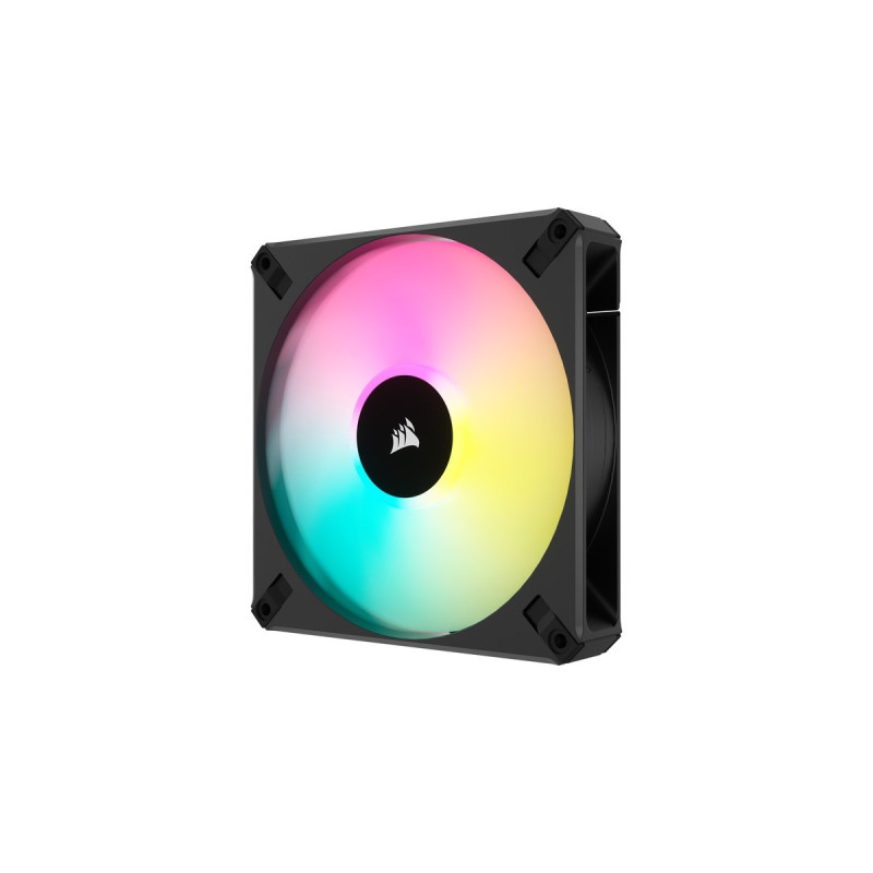 Corsair iCUE AF140 RGB ELITE 140-mm-PWM, Gehäuselüfter(schwarz, einzelner Lüfter ohne Controller)