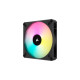 Corsair iCUE AF140 RGB ELITE 140-mm-PWM, Gehäuselüfter(schwarz, einzelner Lüfter ohne Controller)