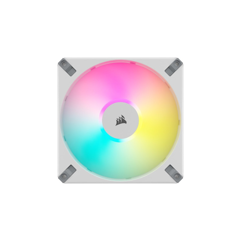 Corsair iCUE AF140 RGB ELITE 140-mm-PWM, Gehäuselüfter(weiß, einzelner Lüfter ohne Controller)
