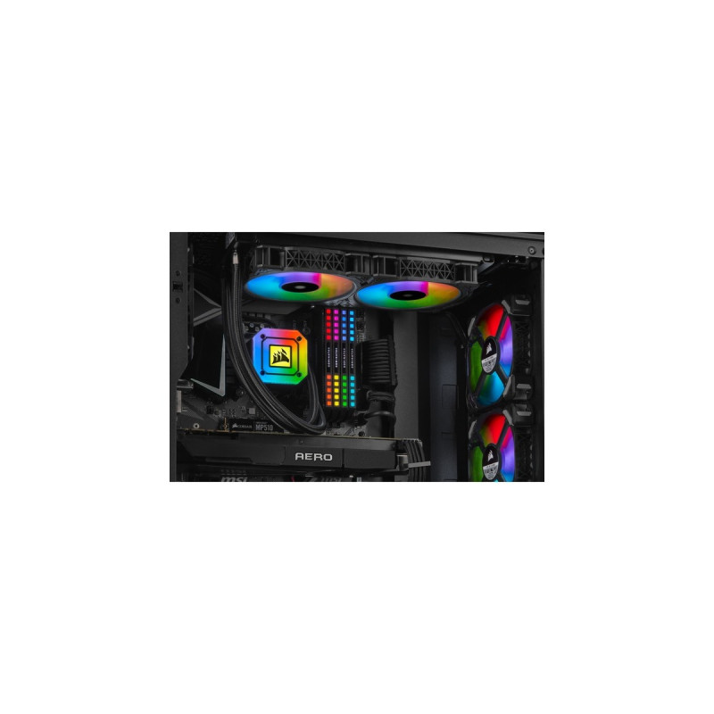 Corsair iCUE H100I ELITE CAPELLIX 240mm, Wasserkühlung(schwarz, Outlet)