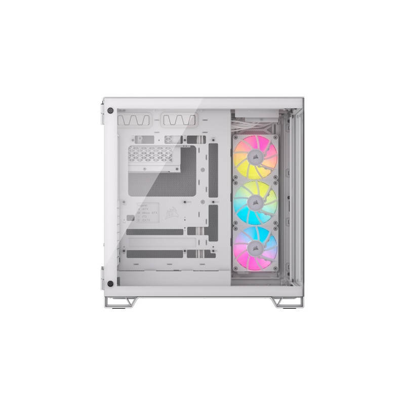 Corsair iCUE LINK 6500X RGB, Tower-Gehäuse(weiß, Tempered Glass x 2)