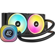 Corsair iCUE LINK H100i LCD Liquid CPU Cooler , Wasserkühlung(schwarz)