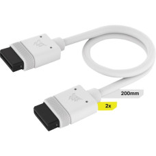 Corsair iCUE LINK Kabel, 200mm, gerade(weiß, 2 Stück)