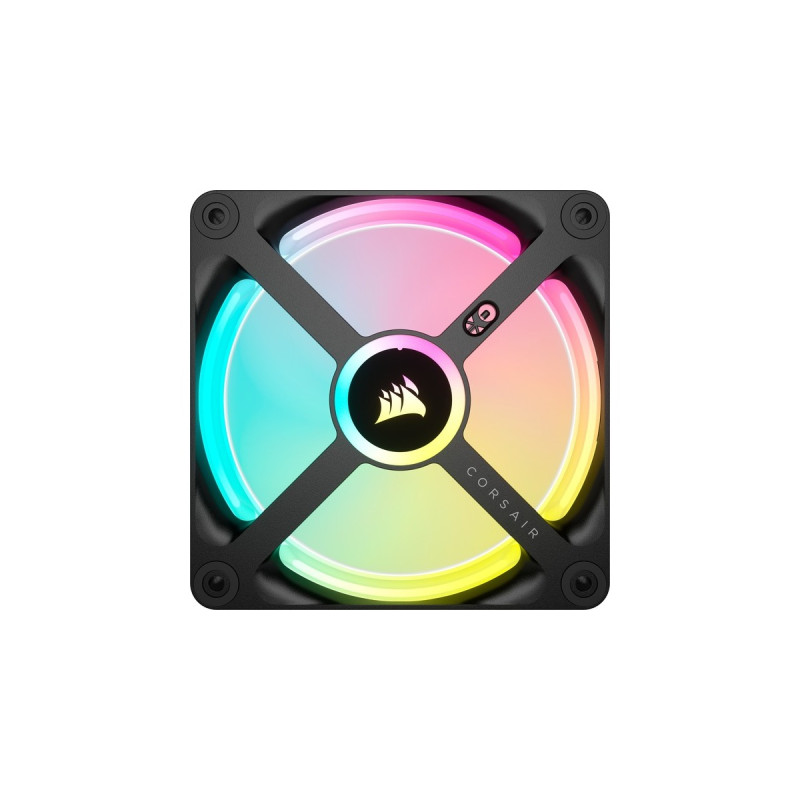 Corsair iCUE LINK QX120 RGB 120-mm-PWM-Lüfter, Gehäuselüfter(schwarz, Erweiterungskit)