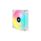 Corsair iCUE LINK QX120 RGB 120-mm-PWM-Lüfter, Gehäuselüfter(weiß, Erweiterungskit)