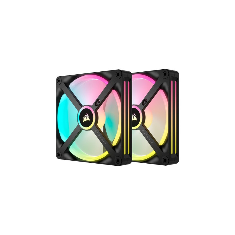 Corsair iCUE LINK QX140 RGB 140-mm-PWM-Lüfter, Gehäuselüfter(schwarz, Starter-Kit, Outlet)