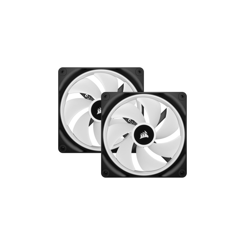 Corsair iCUE LINK QX140 RGB 140-mm-PWM-Lüfter, Gehäuselüfter(schwarz, Starter-Kit, Outlet)