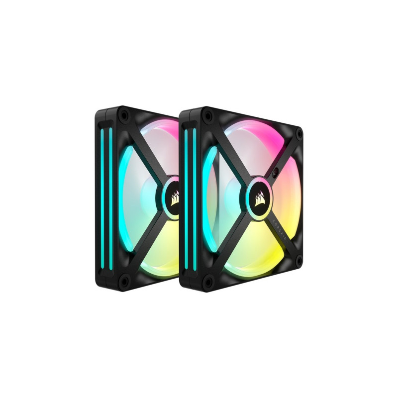 Corsair iCUE LINK QX140 RGB 140-mm-PWM-Lüfter, Gehäuselüfter(schwarz, Starter-Kit, Outlet)