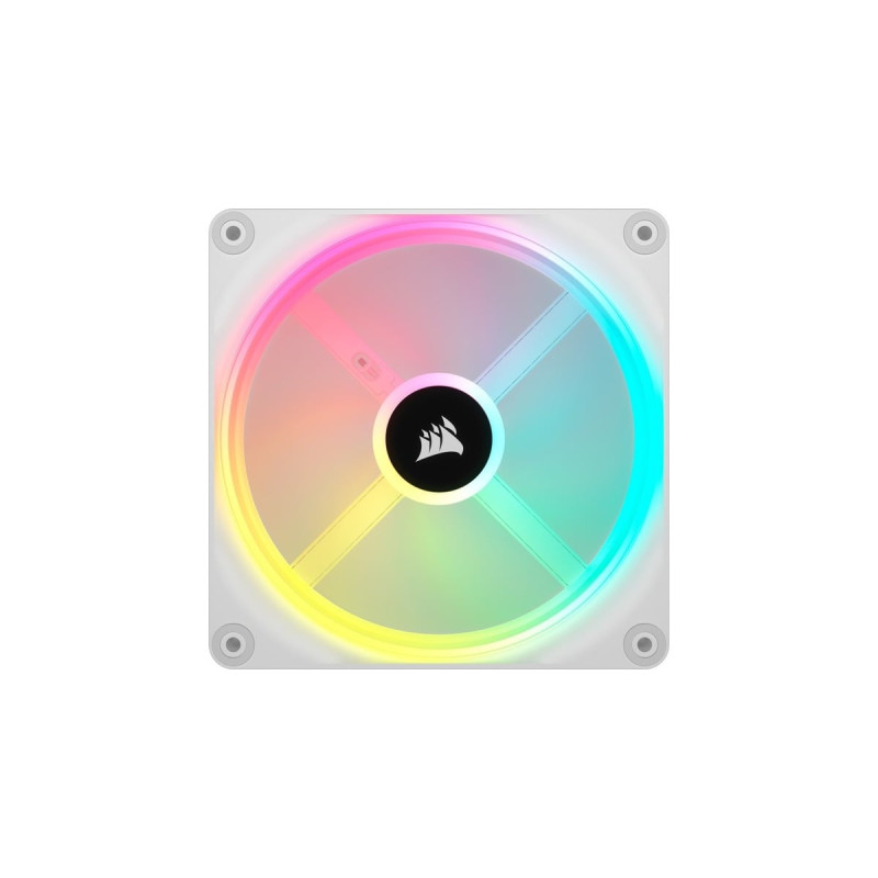 Corsair iCUE LINK QX140 RGB 140-mm-PWM-Lüfter, Gehäuselüfter(weiß, Erweiterungskit)