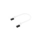 Corsair iCUE LINK Slim-Kabel, 135mm, 90° abgewinkelt(weiß, 2 Stück)