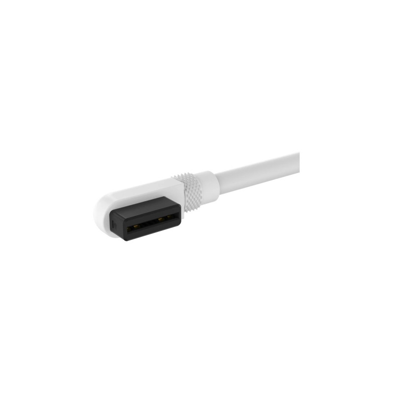 Corsair iCUE LINK Slim-Kabel, 135mm, 90° abgewinkelt(weiß, 2 Stück)