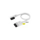 Corsair iCUE LINK Slim-Kabel, 200mm, 90° abgewinkelt(weiß, 2 Stück)