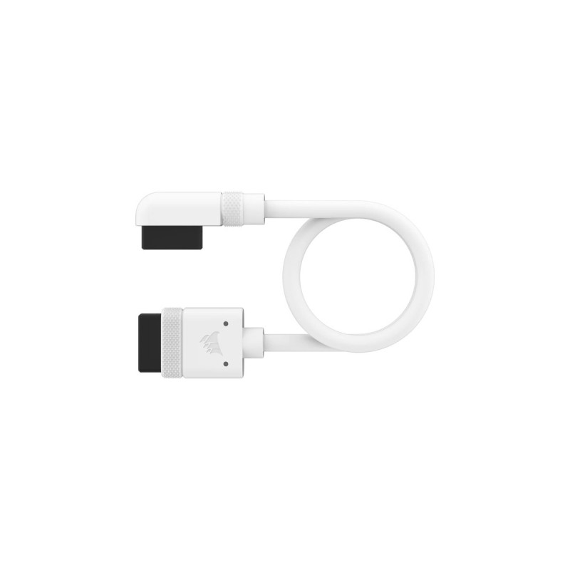 Corsair iCUE LINK Slim-Kabel, 200mm, 90° abgewinkelt(weiß, 2 Stück)