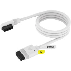 Corsair iCUE LINK Slim-Kabel, 600mm, 90° abgewinkelt(weiß, 1 Stück)