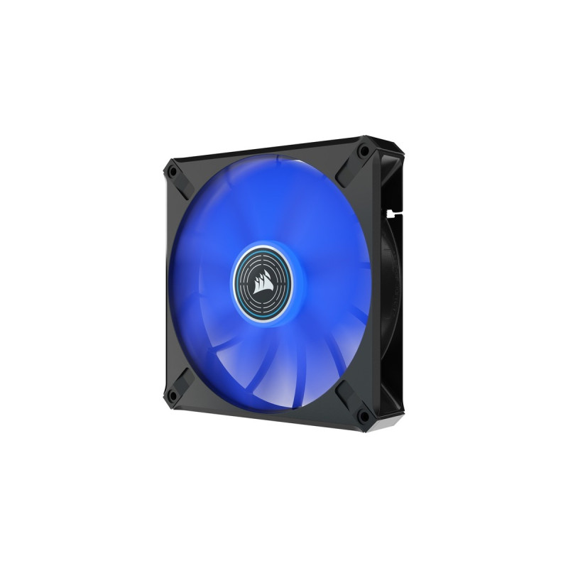 Corsair iCUE ML140 ELITE Blue Premium 140x140x25, Gehäuselüfter(schwarz/blau, Einzellüfter)