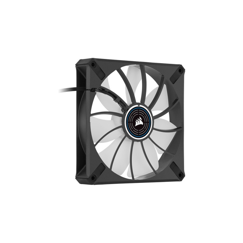 Corsair iCUE ML140 ELITE Blue Premium 140x140x25, Gehäuselüfter(schwarz/blau, Einzellüfter)