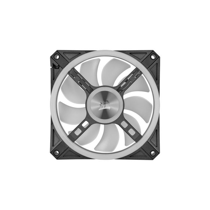 Corsair iCUE QL120 RGB 120x120x25, Gehäuselüfter(schwarz, einzelner Lüfter ohne Controller)