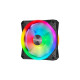 Corsair iCUE QL120 RGB 120x120x25, Gehäuselüfter(schwarz, einzelner Lüfter ohne Controller)