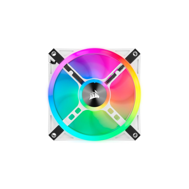 Corsair iCUE QL120 RGB 120x120x25, Gehäuselüfter(weiß, einzelner Lüfter ohne Controller)