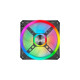 Corsair iCUE QL120 RGB 3er 120x120x25, Gehäuselüfter(schwarz, 3er Pack, inkl Lighting Node CORE)