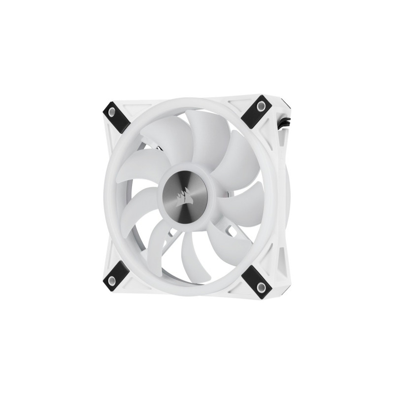 Corsair iCUE QL120 RGB 3er 120x120x25, Gehäuselüfter(weiß, 3er Pack, inkl Lighting Node CORE)