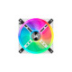 Corsair iCUE QL120 RGB 3er 120x120x25, Gehäuselüfter(weiß, 3er Pack, inkl Lighting Node CORE)