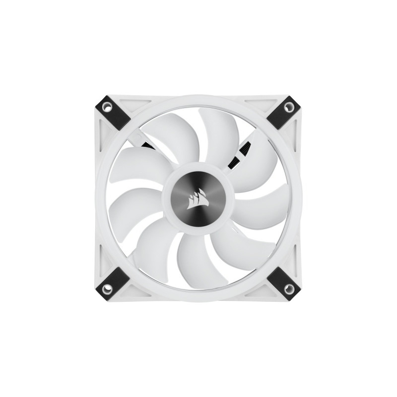 Corsair iCUE QL120 RGB 3er 120x120x25, Gehäuselüfter(weiß, 3er Pack, inkl Lighting Node CORE)