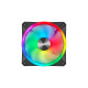Corsair iCUE QL140 RGB 2er 140x140x25, Gehäuselüfter(schwarz, 2er Pack, inkl Lighting Node CORE)