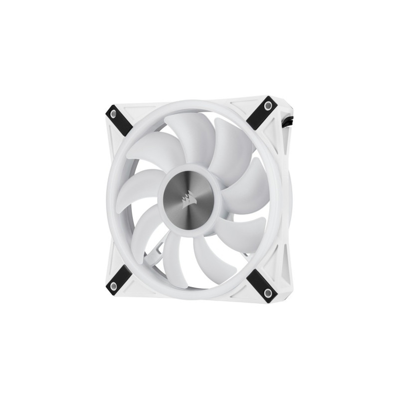 Corsair iCUE QL140 RGB 2er 140x140x25, Gehäuselüfter(weiß, 2er Pack, inkl Lighting Node CORE)