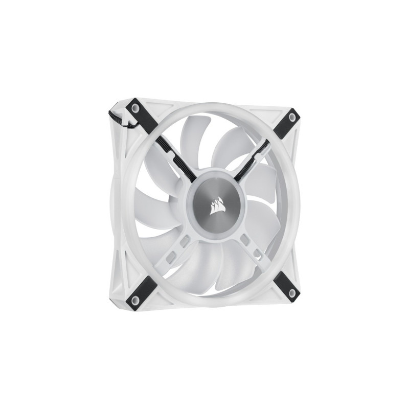 Corsair iCUE QL140 RGB 2er 140x140x25, Gehäuselüfter(weiß, 2er Pack, inkl Lighting Node CORE)