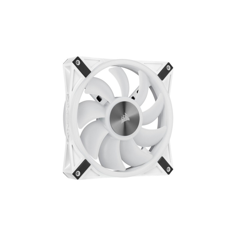 Corsair iCUE QL140 RGB 2er 140x140x25, Gehäuselüfter(weiß, 2er Pack, inkl Lighting Node CORE)